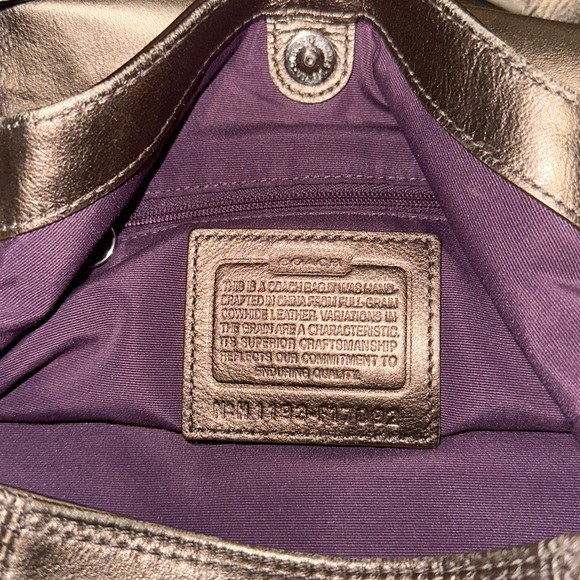 Coach Shoulder Bag, Matching Wallet and Pin - Picture 5 of 11